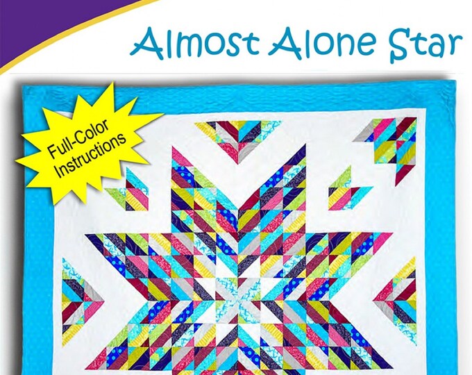 Almost Alone Star Quilt Pattern by Cozy Quilt Designs - Etsy