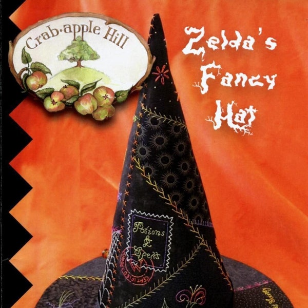 Zelda's Fancy Witch's Hat Pattern by Crab Apple Hill Studios