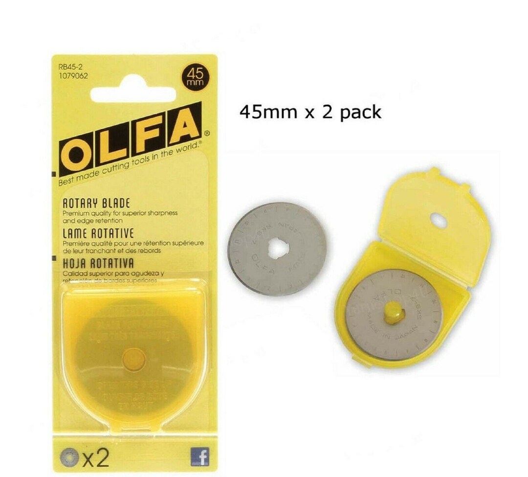 Olfa Rotary Cutting Blade45 Mm2 Blades Etsy