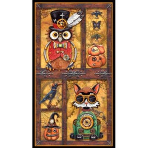 Steampunk Halloween Panel by Quilting Treasures