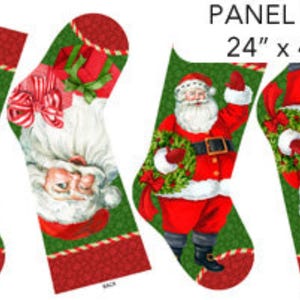 Christmas Stocking Panel-A Vintage Christmas-Northcott Fabrics
