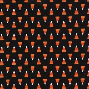 Midnight Magic 2-Candy Corn on Black B/G-Moda Fabrics-BTY