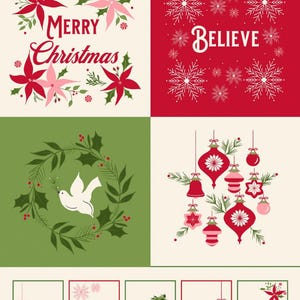 Once Upon Christmas Snow Panel by Moda Fabrics