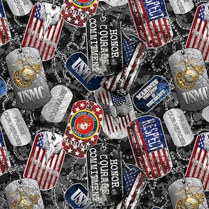 Military Dog Tags &quot;Marines&quot;-Sykel Enterprises-BTY