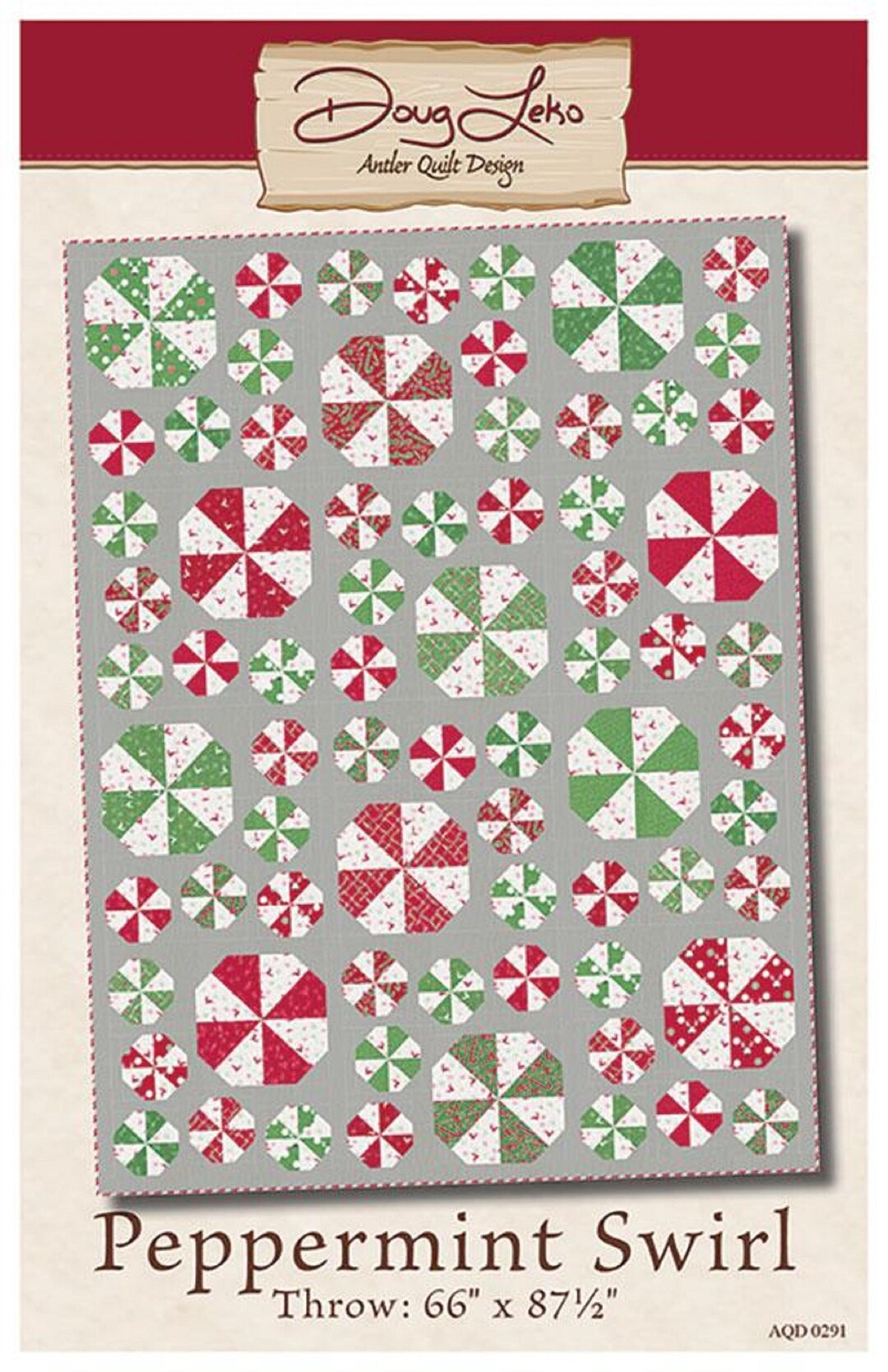 Peppermint Swirl by Doug Leko-antler Quilt Designs - Etsy