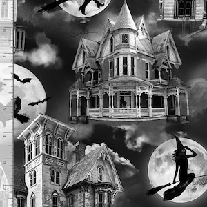 Wicked Witches and Haunted Houses-Timeless Treasures-BTY