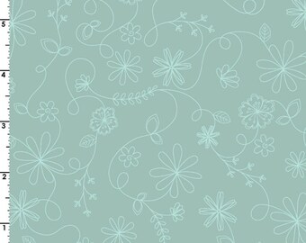 Vintage Floral-Lt. Green-Maywood Studios-BTY