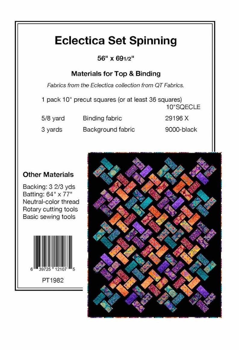 Eclectica Set Spinning Quilt Patternpine Tree Country Quilts Etsy