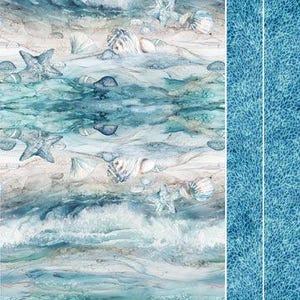 Sea Breeze Tote Bag Panel by Northcott Fabrics (Canvas Fabric)