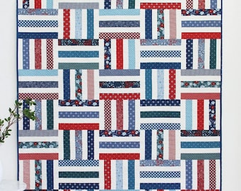 Strip Flip Quilt Pattern-Cluck Cluck Sew-5 sizes Incl.-Jelly Roll Friendly