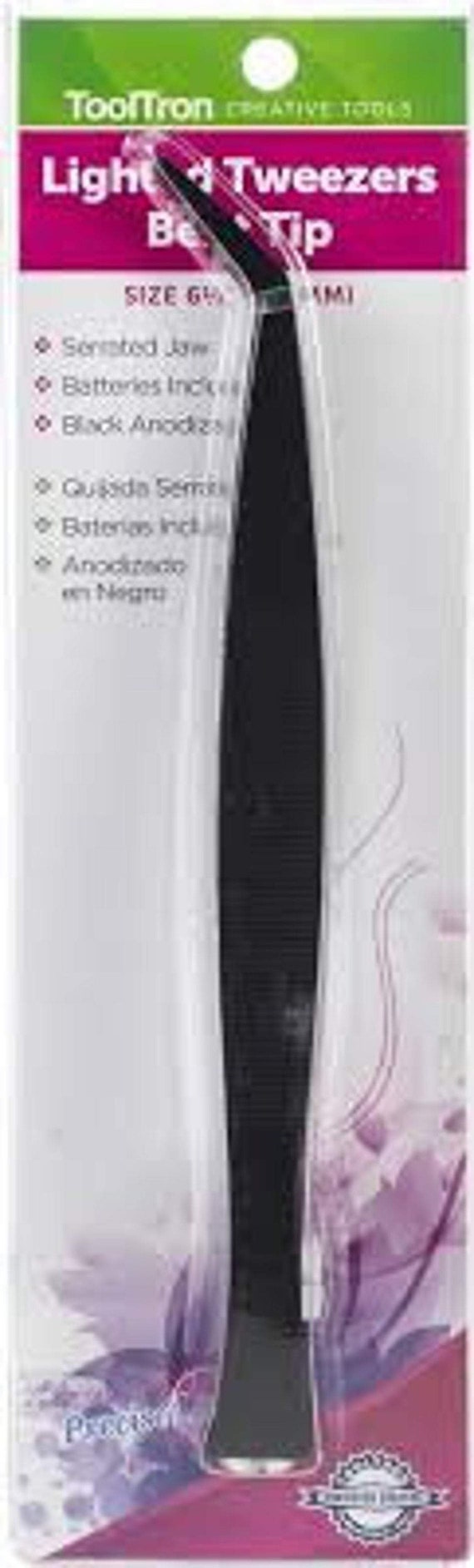 Tooltron Lighted Tweezers W/bent Tip -  Norway