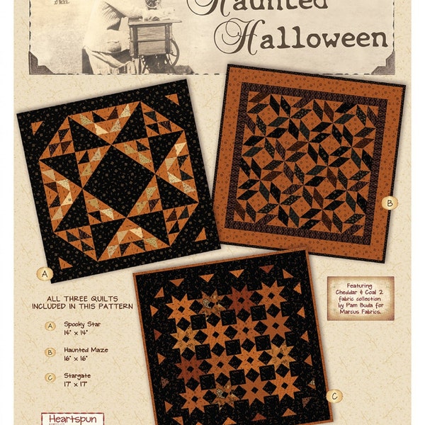 Haunted Halloween Quilt Pattern by Heartspun Quilts