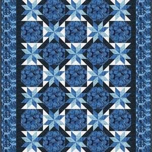 Icicle Blues Quilt Pattern by Bound To Be Quilting