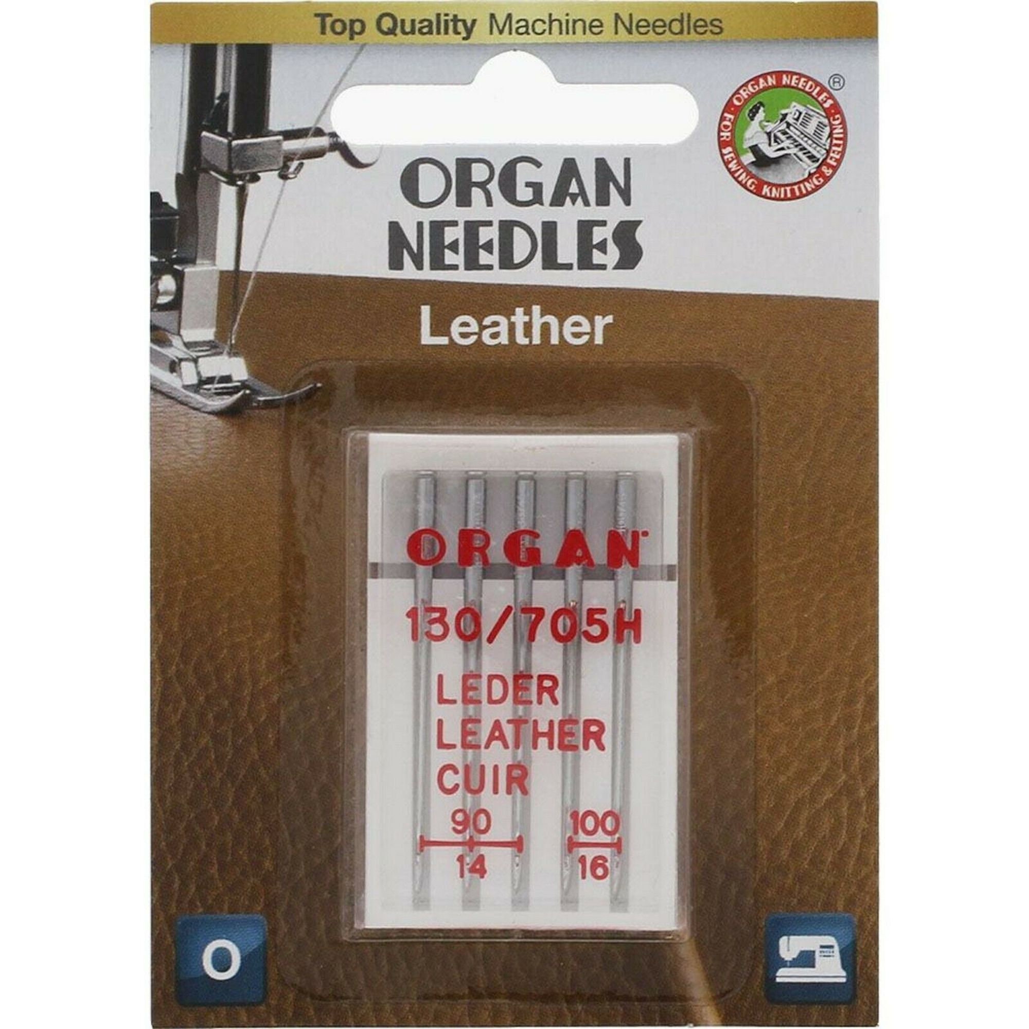 Organ Sewing Machine Needles leather5 Needles 