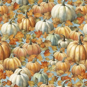 Glorious Fall-Pumpkins Scattered-Wilmington Prints-BTY