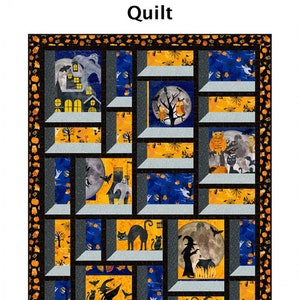 Haunted Windows Quilt Pattern by Ladeebug Design