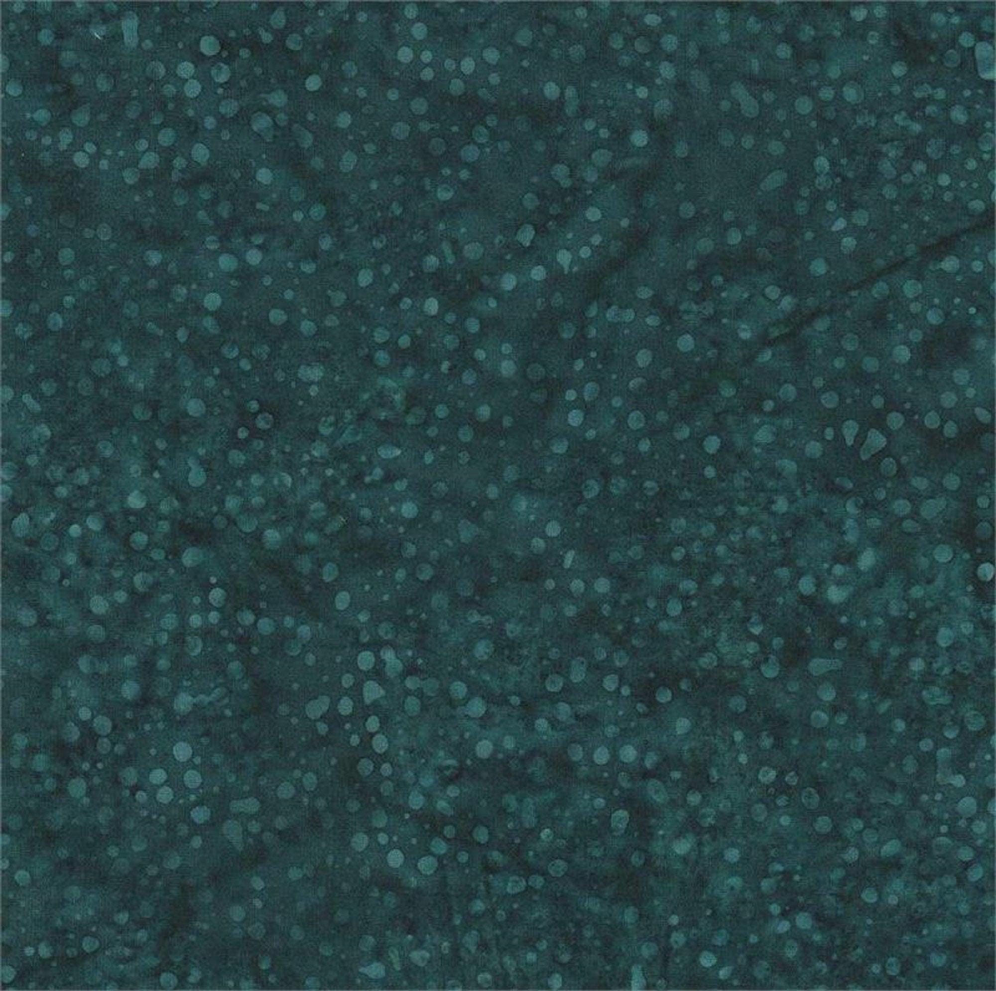 Fat Quarter-#5563-Teal Dots on Navy B/G-Batik Textiles