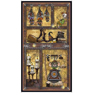 Steampunk Hallow 2 Panel by Quilting Treasures