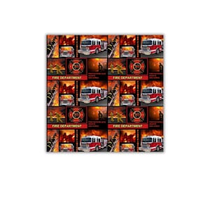 Firefighter Patchwork Blocks-Sykel Enterprises-BTY