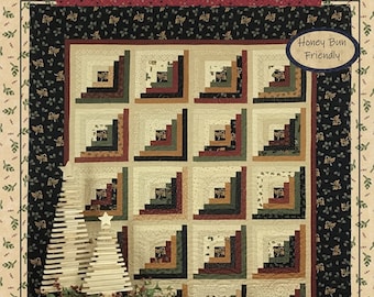 Christmas Cabin Quilt Pattern by Kansas Trouble Quilters