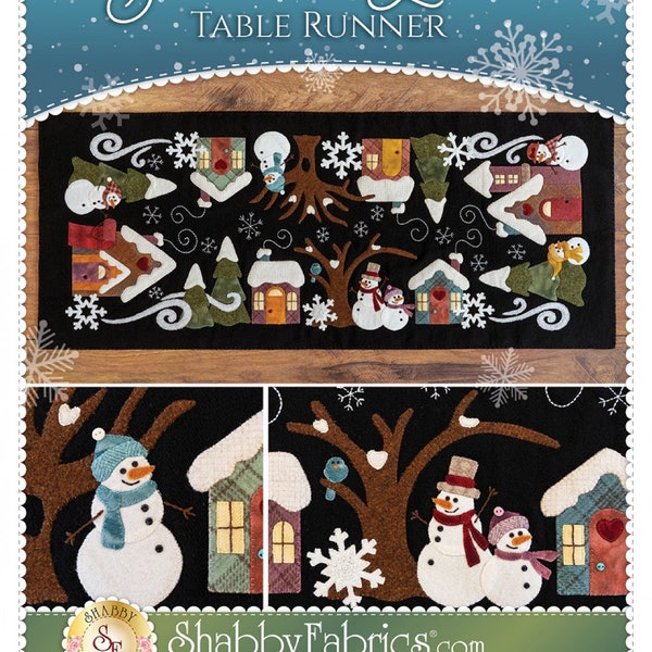 Snowman Lane Table Runner by Shabby Fabrics