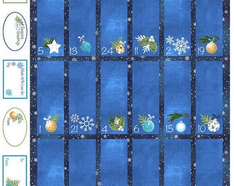 O Christmas Tree Advent Panel by Northcott Fabrics