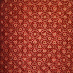 Mariko Print-Blank Quilting-Red with Gold Accents-BTY
