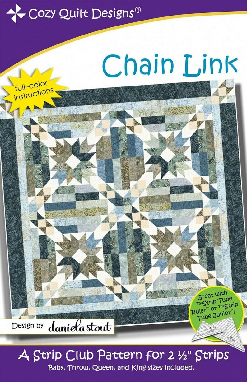 Chain Link Quilt Pattern by Cozy Quilt Designs Etsy