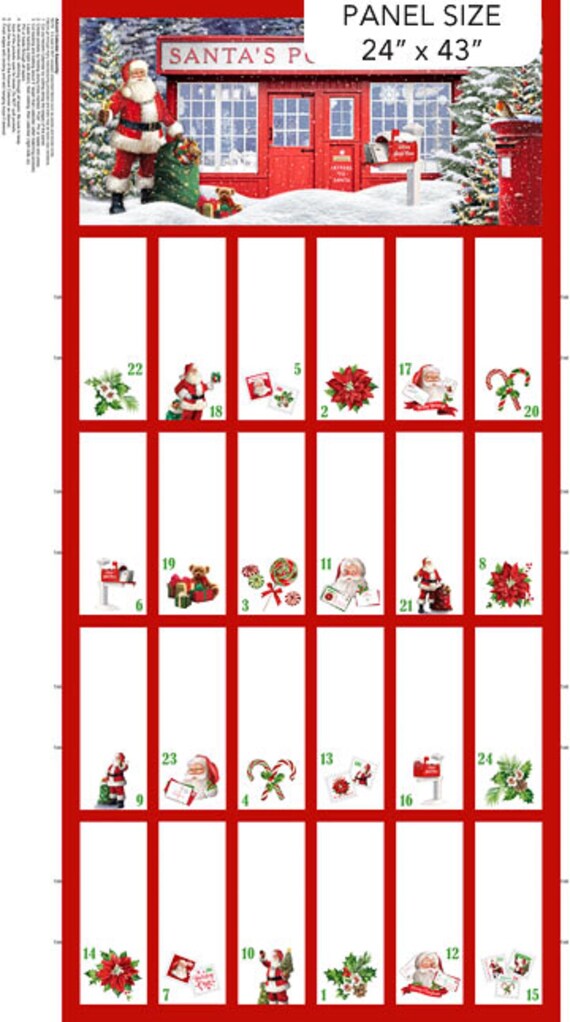 Letters to Santa Advent Calendar Panel Letters to Santa Advent Calendar Panel