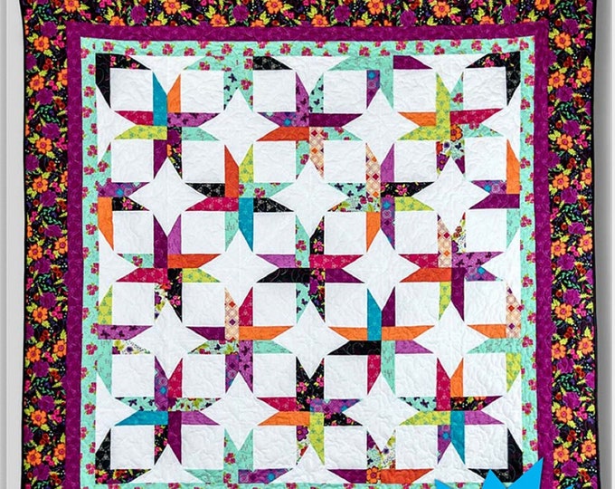 Tossed Tiles Quilt Pattern by Ladeebug Designs Etsy