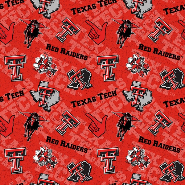 Texas Tech Raiders Tone on Tone-Sykel Enterprises-Fat Quarter