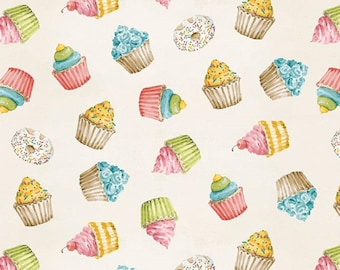 Sweet Little Pleasures-Cupcakes-Wilmington Prints-BTY