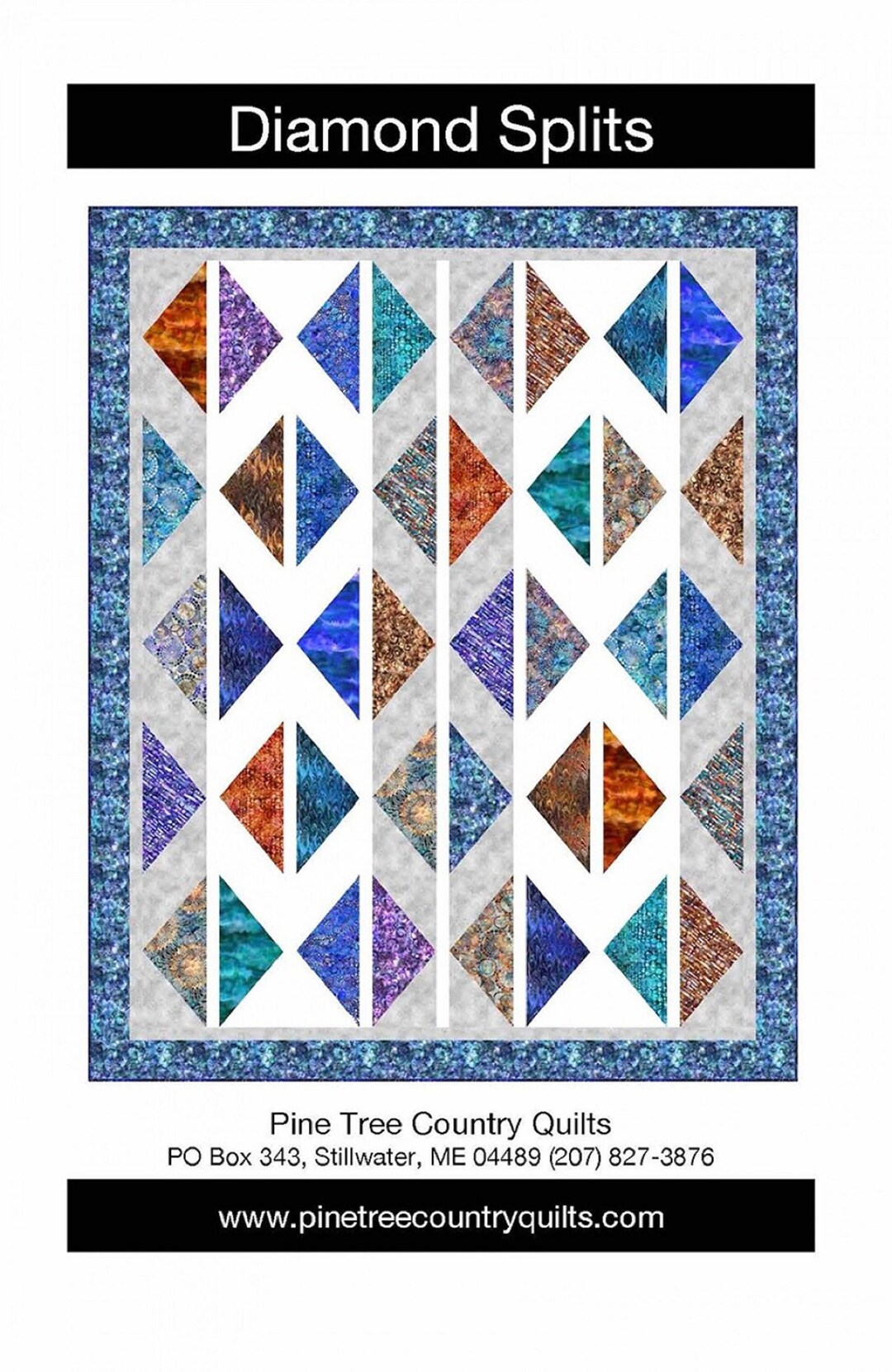 Diamond Splits Pattern by Pine Tree Country Quilts - Etsy