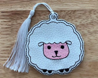 1028.  Cute sheep bookmark.