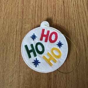 538.  Ho Ho Ho Christmas ornament