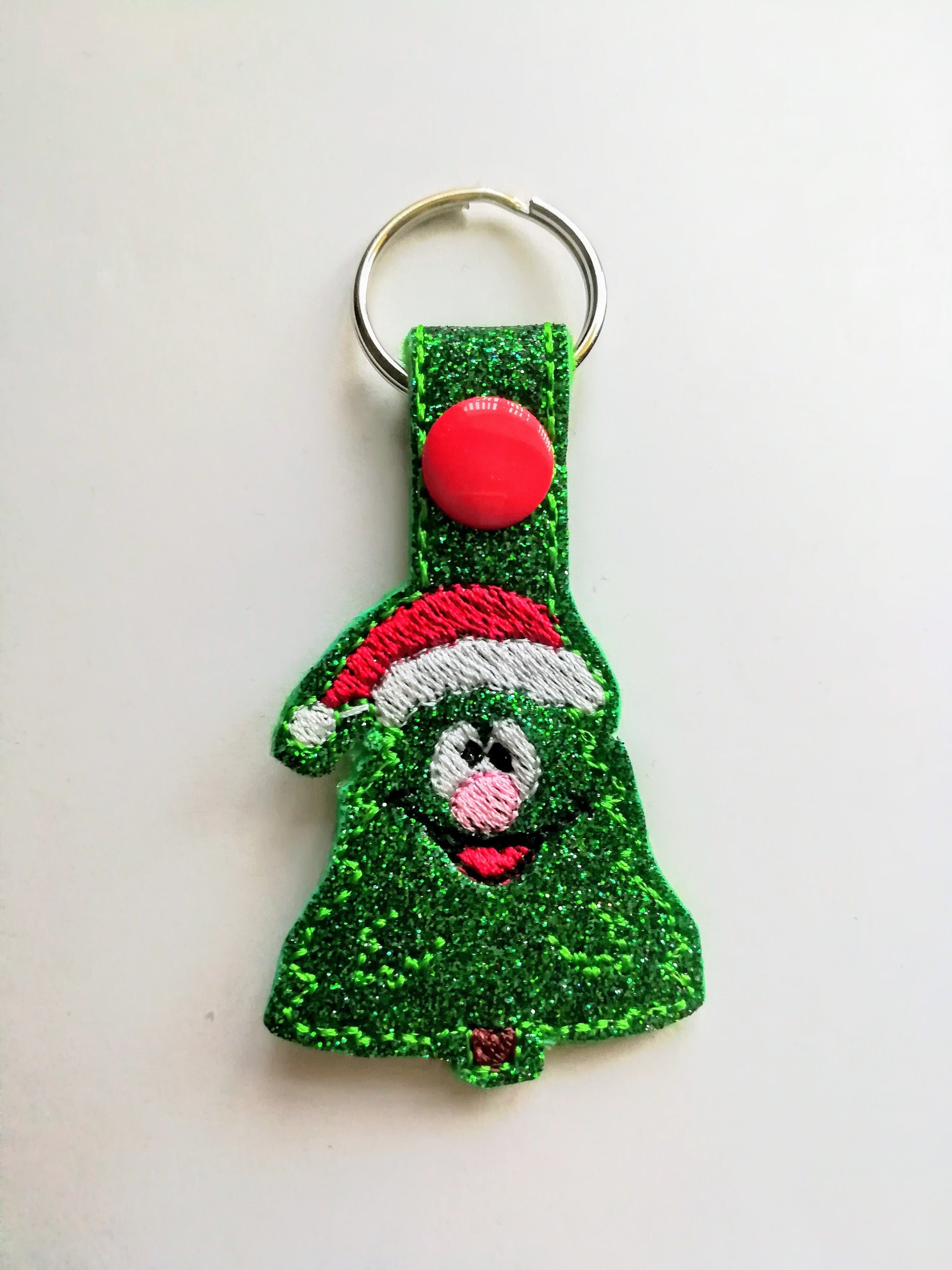 249. Happy Christmas Tree Keyring Etsy New Zealand
