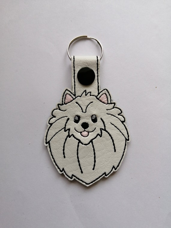 pomeranian keyring