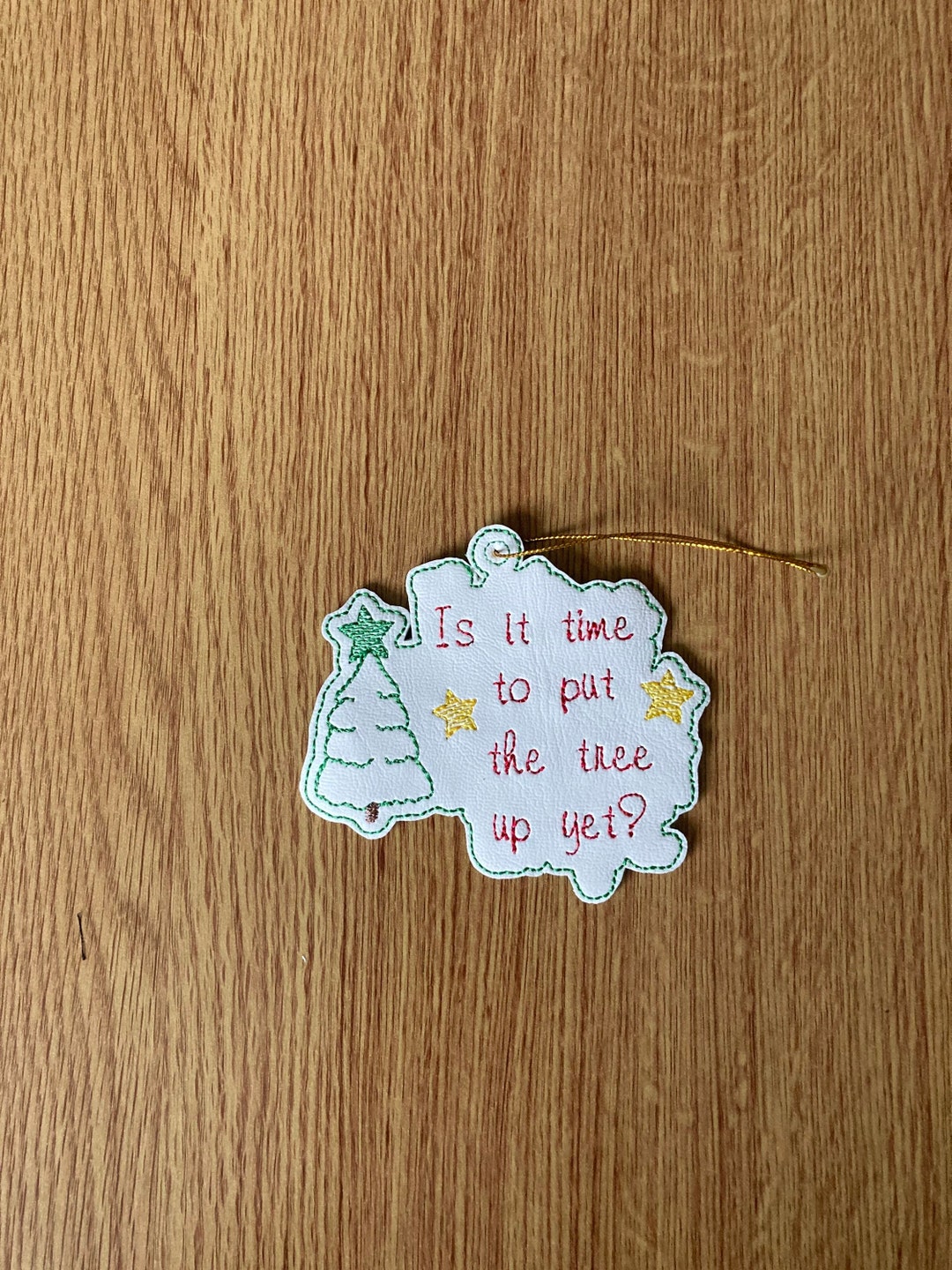 1169. is It Time to Put Tree up yet Christmas Tree Hanger. Etsy UK