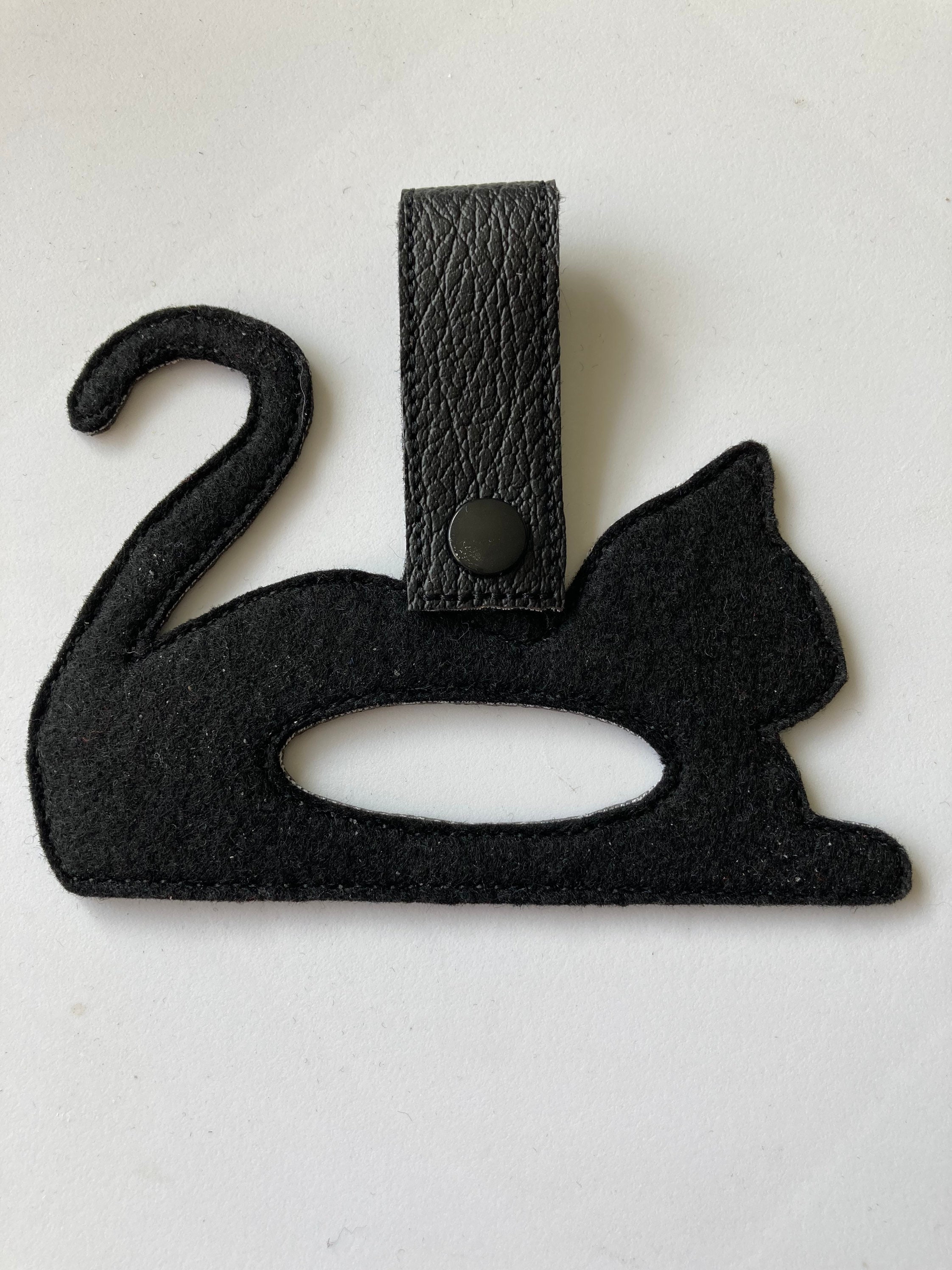 176. Laying cat tea towel holder. Etsy