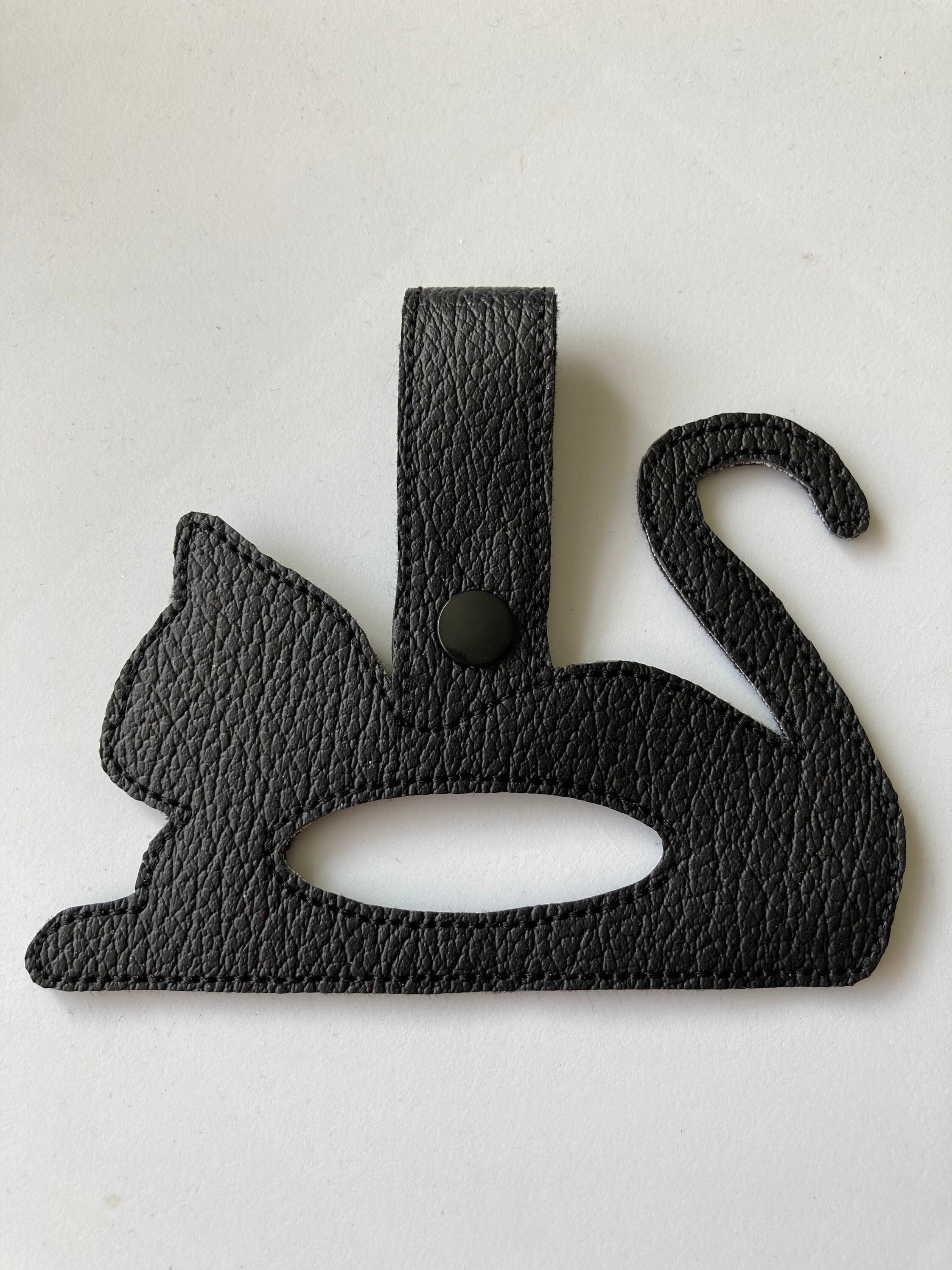 176. Laying cat tea towel holder. Etsy