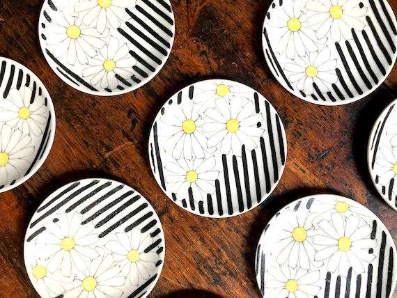 Ernestine Salerno Dessert Plates (set of 2): Mid-century Italian