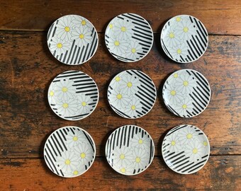 Ernestine Salerno Dessert Plates (set of 2): Mid-century Italian