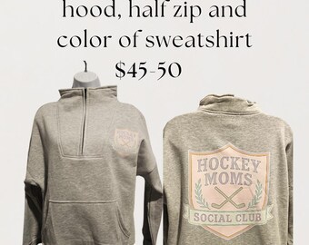 hockey mom sweatshirt/ hoodie