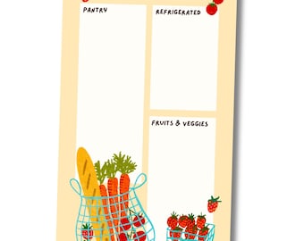 Farmer's Market Grocery Shopping List, Tomatoes, Strawberries