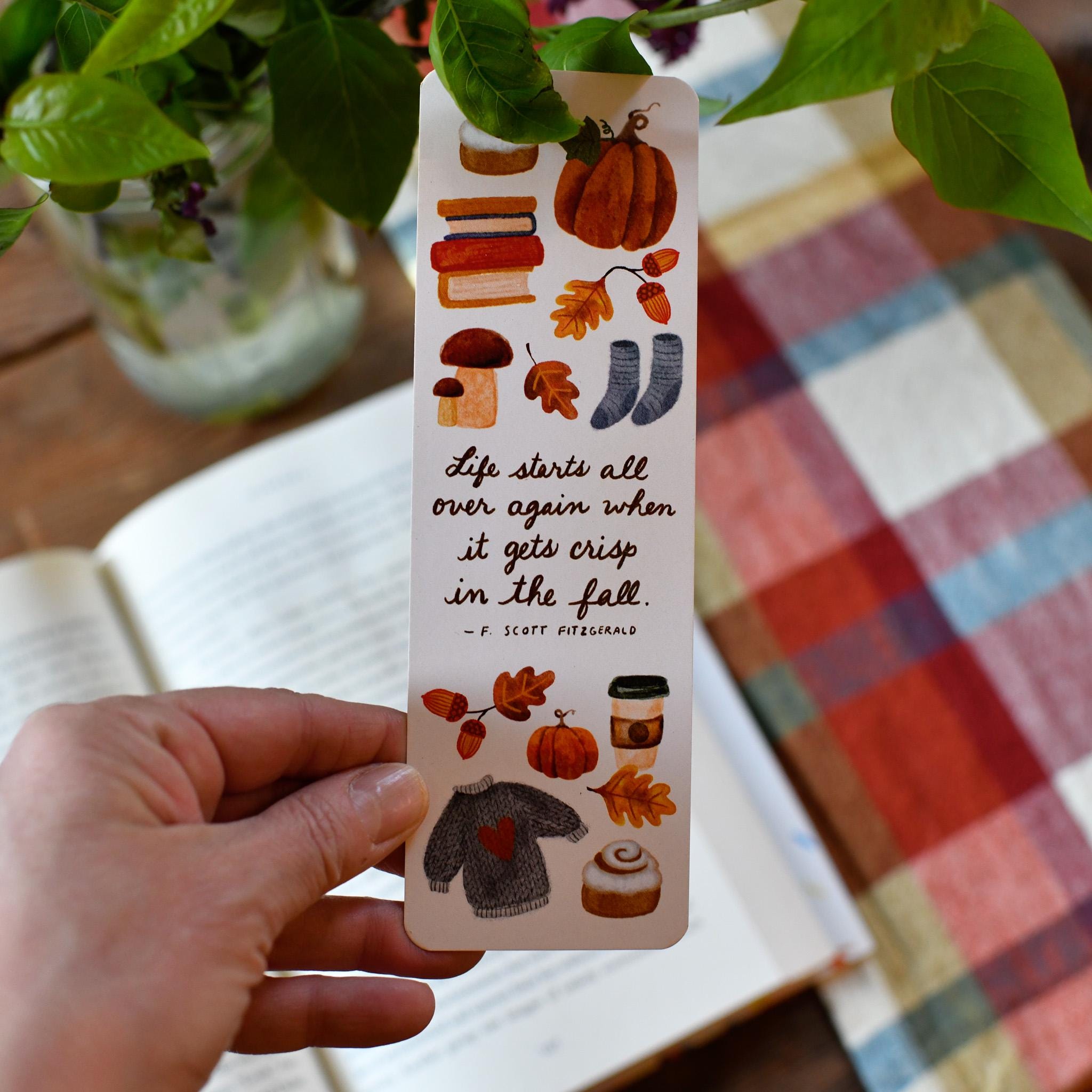 Pumpkin Spice Bundle, Cute Autumn Washi Tape, Bookmarks, Fall Leaves ...