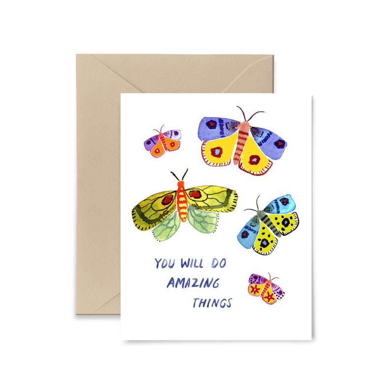 You will do amazing things graduation card congratulations etsy