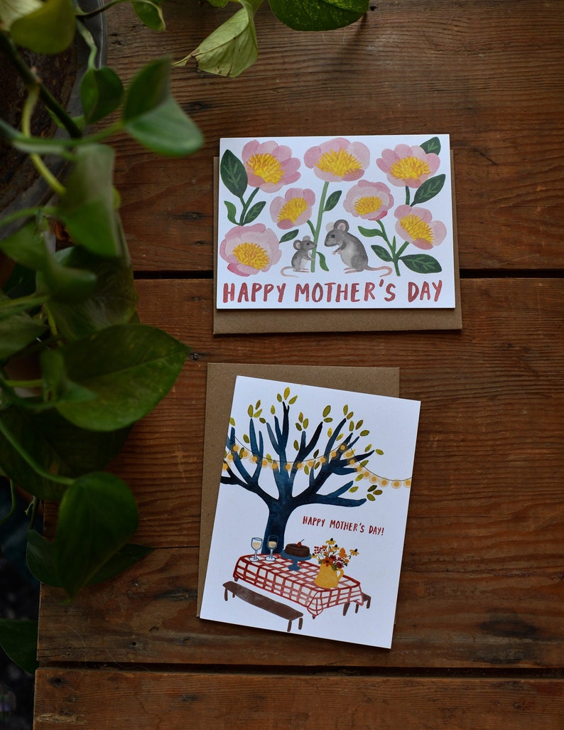 Picnic Mother's Day Card, Thoughtful Mother's Day Card for Mom, Meaningful Card for Mum, Nature Outdoor Lover Card image 2