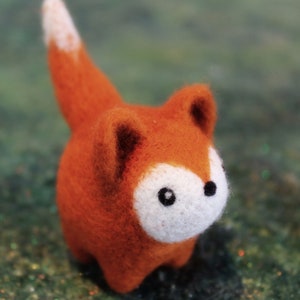 Little fox, needle felted art doll image 1