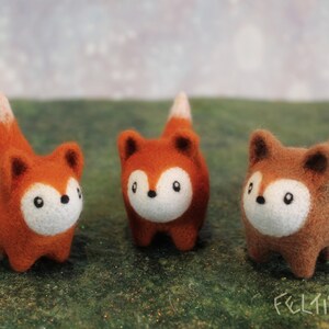 Little fox, needle felted art doll image 2