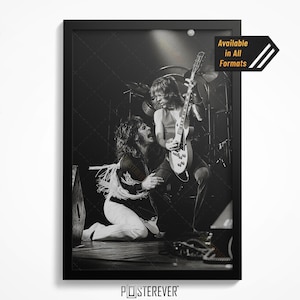 Impresión del concierto de Randy Rhoads en Bradford en 1980 / Póster de la gira Prince of Darkness Blizzard (arte mural)